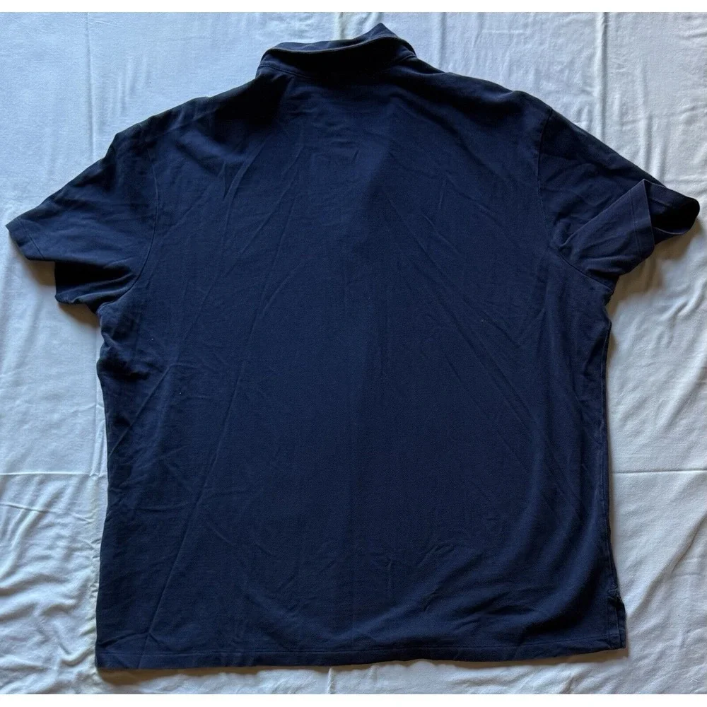 Polo‎ Shirt Men Extra Large XL Navy Blue Small Pony 100% Cotton Ralph Lauren